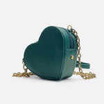 Bolso manos libres florencia de cuero para mujer - Turquesa