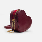 Bolso manos libres florencia de cuero para mujer - Vino