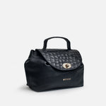 Bolso manos libres azalea de cuero para mujer - Negro