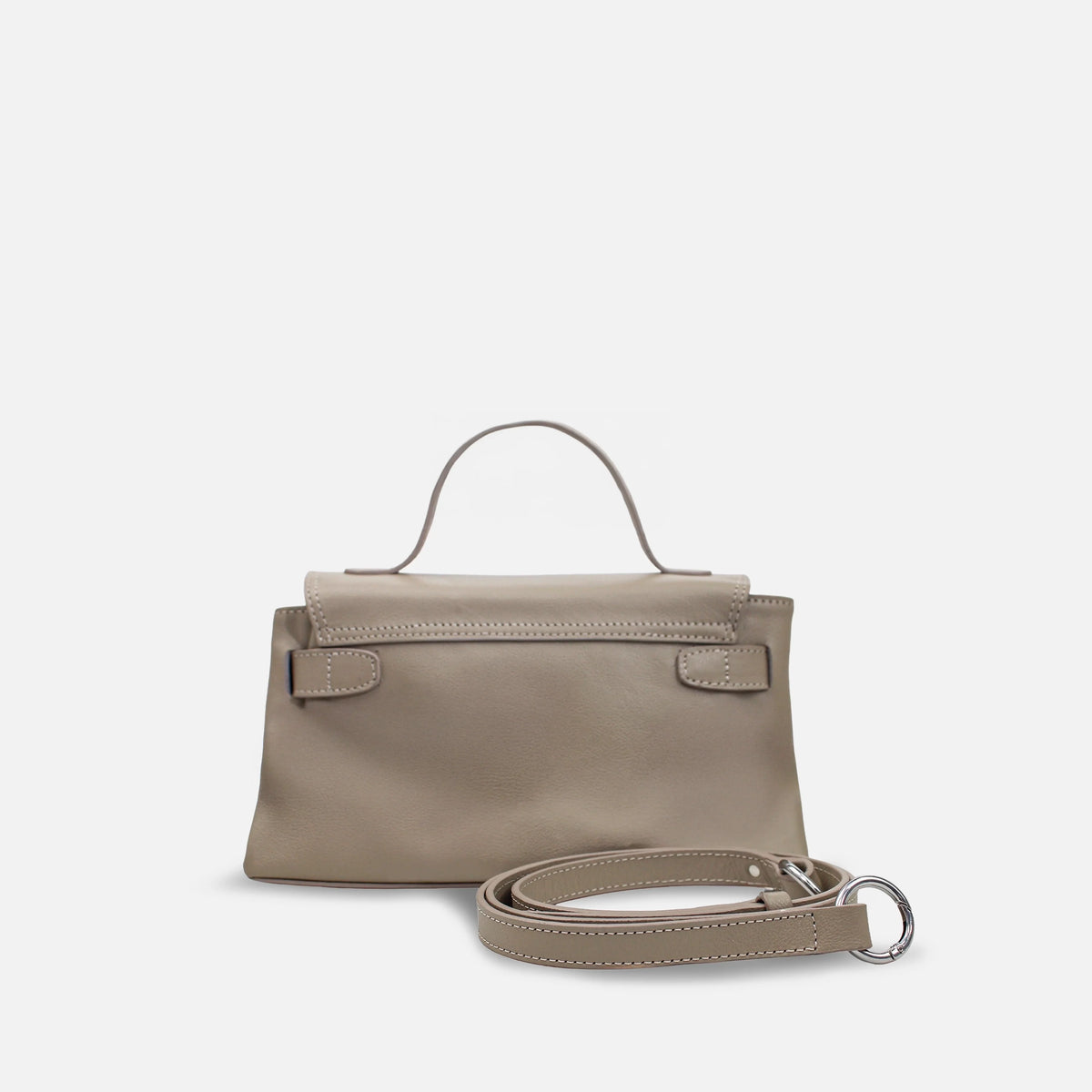 Bolso manos libres riviera de cuero para mujer - Beige