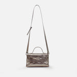 Bolso manos libres riviera de cuero para mujer - Bronce