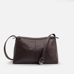 Bolso manos libres santora de cuero para mujer - Café