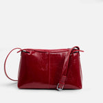Bolso manos libres santora de cuero para mujer - Rojo