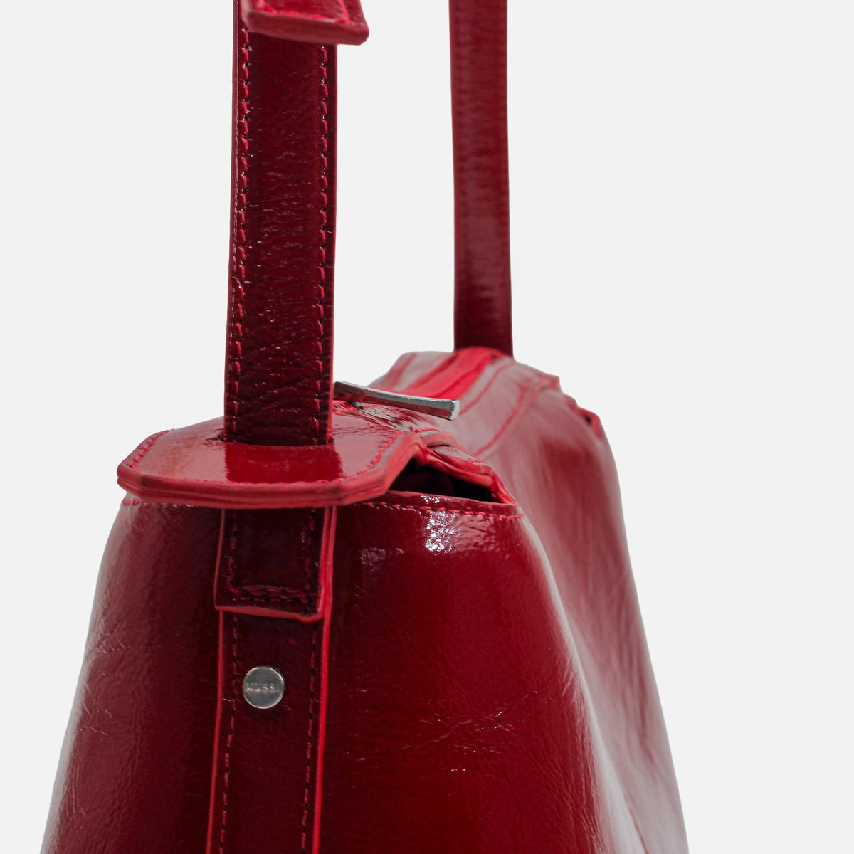 Bolso manos libres santora de cuero para mujer - Rojo