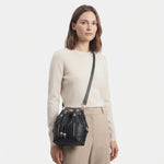 Bolso manos libres sirocca de cuero para mujer - Negro