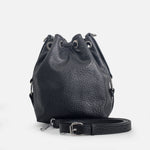 Bolso manos libres sirocca de cuero para mujer - Negro
