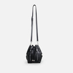 Bolso manos libres sirocca de cuero para mujer - Negro