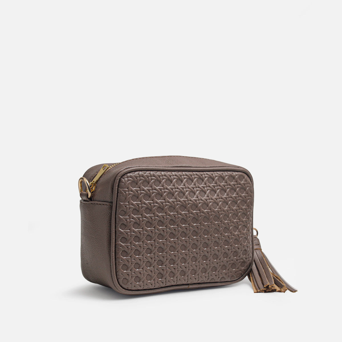 Bolso manos libres alessia de cuero para mujer - Taupe