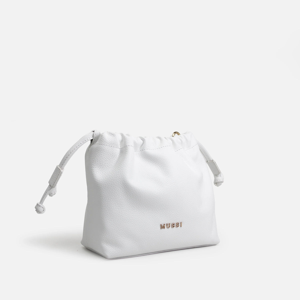 Bolso manos libres mia de cuero para mujer - Blanco