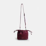 Bolso manos libres mia de cuero para mujer - Vino