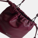 Bolso manos libres mia de cuero para mujer - Vino