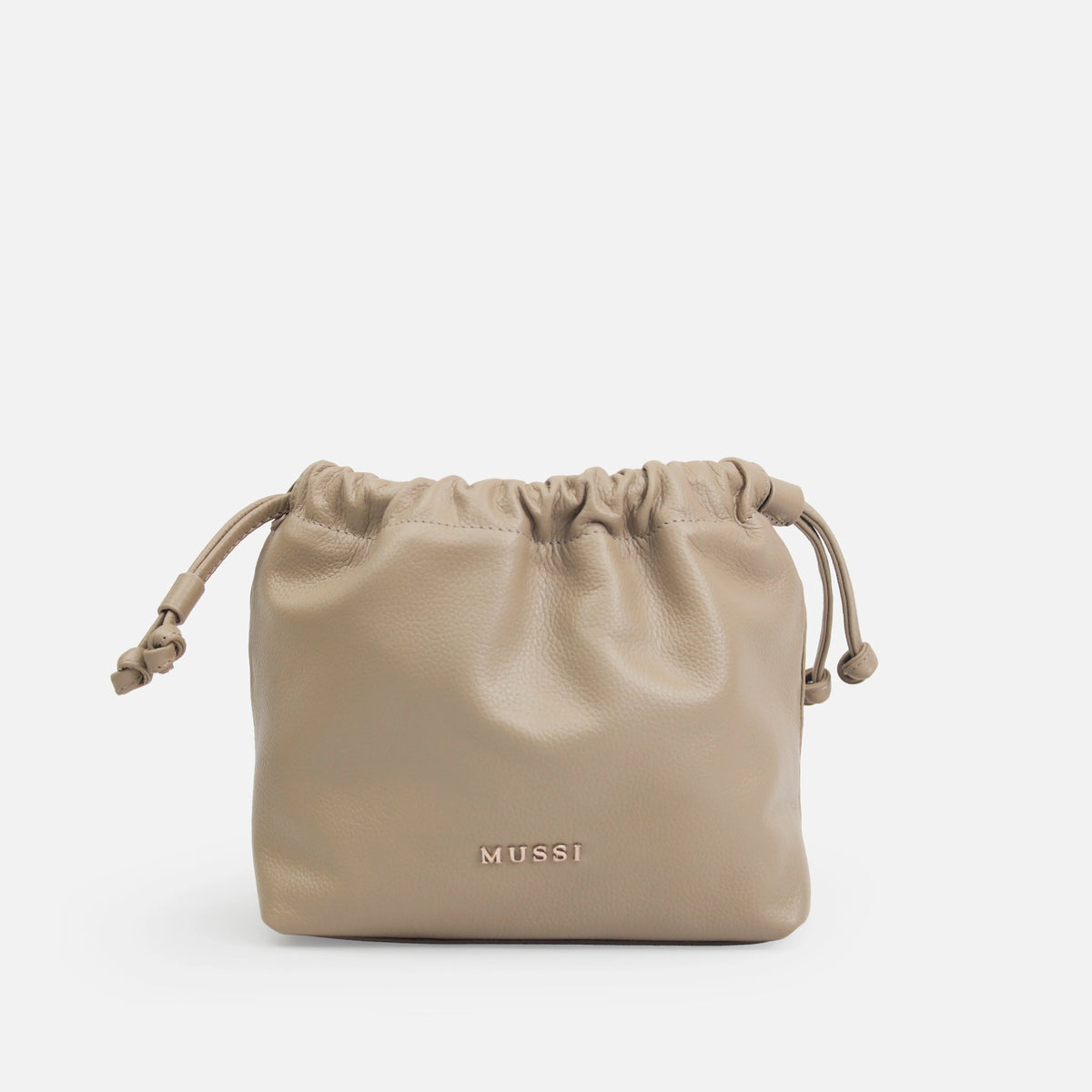 Bolso manos libres mia de cuero para mujer - Taupe