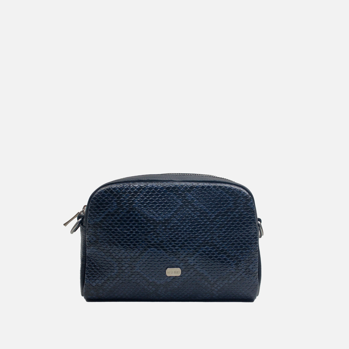 Bolso manos libres livia de cuero para mujer - Azul