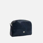 Bolso manos libres livia de cuero para mujer - Azul