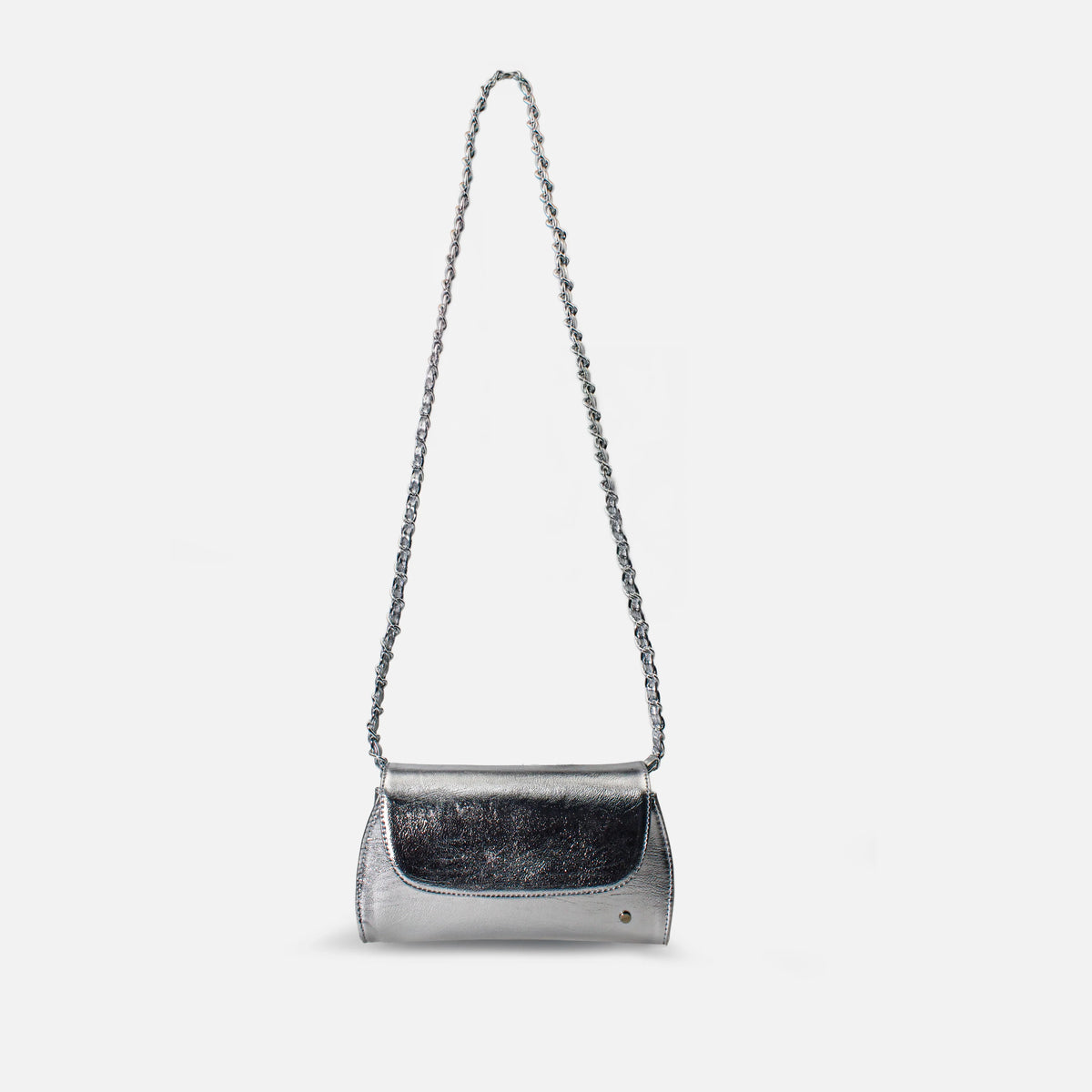 Bolso manos libres solaris de sintético para mujer - Plateado