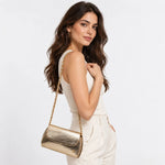 Bolso manos libres solaris de sintético para mujer - Oro