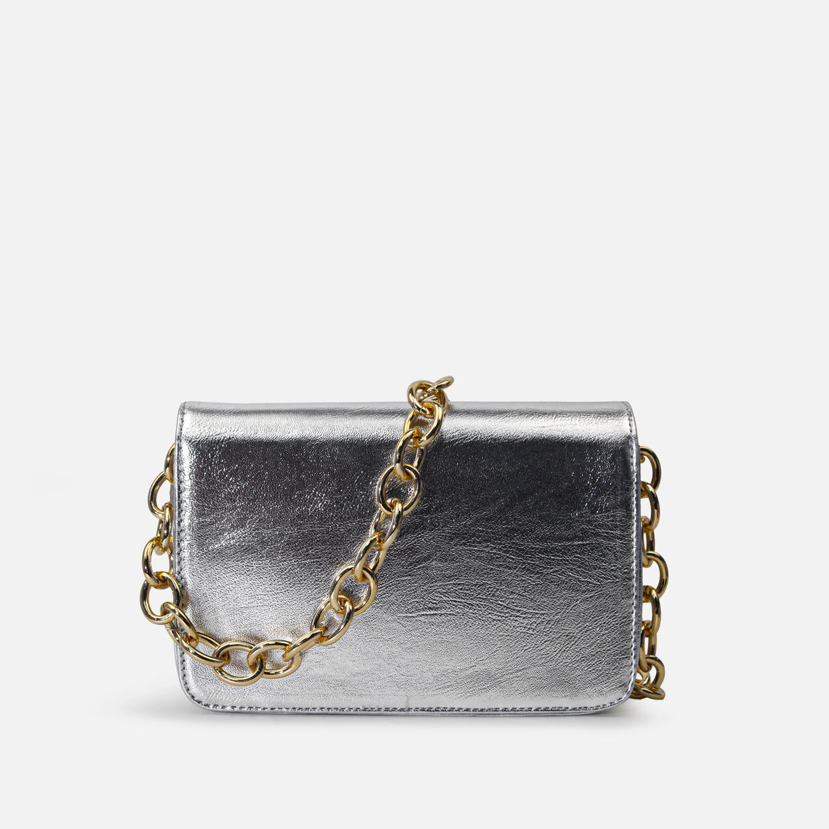 Bolso manos libres lyra de sintético para mujer - Plateado