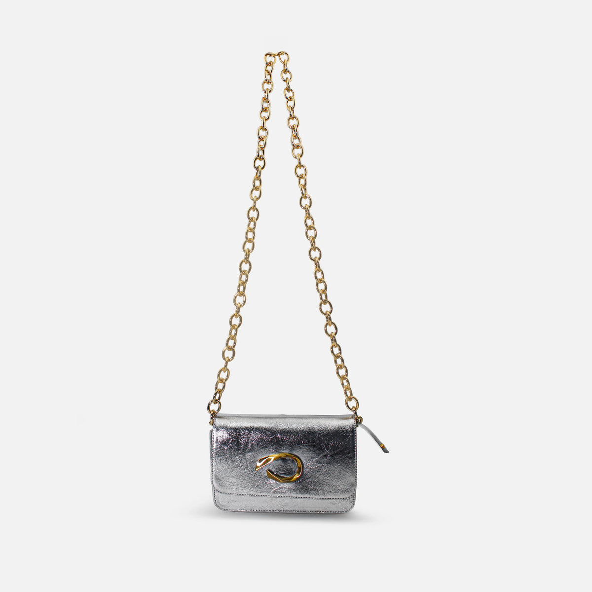 Bolso manos libres lyra de sintético para mujer - Plateado