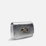 Bolso manos libres lyra de sintético para mujer - Plateado