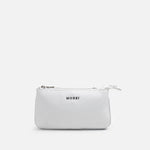 Bolso manos libres casis de cuero para mujer - Blanco