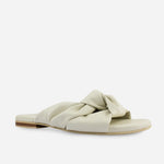 Sandalia plana abedul de sintético para mujer - Hueso