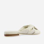 Sandalia plana abedul de sintético para mujer - Hueso