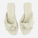 Sandalia plana abedul de sintético para mujer - Hueso