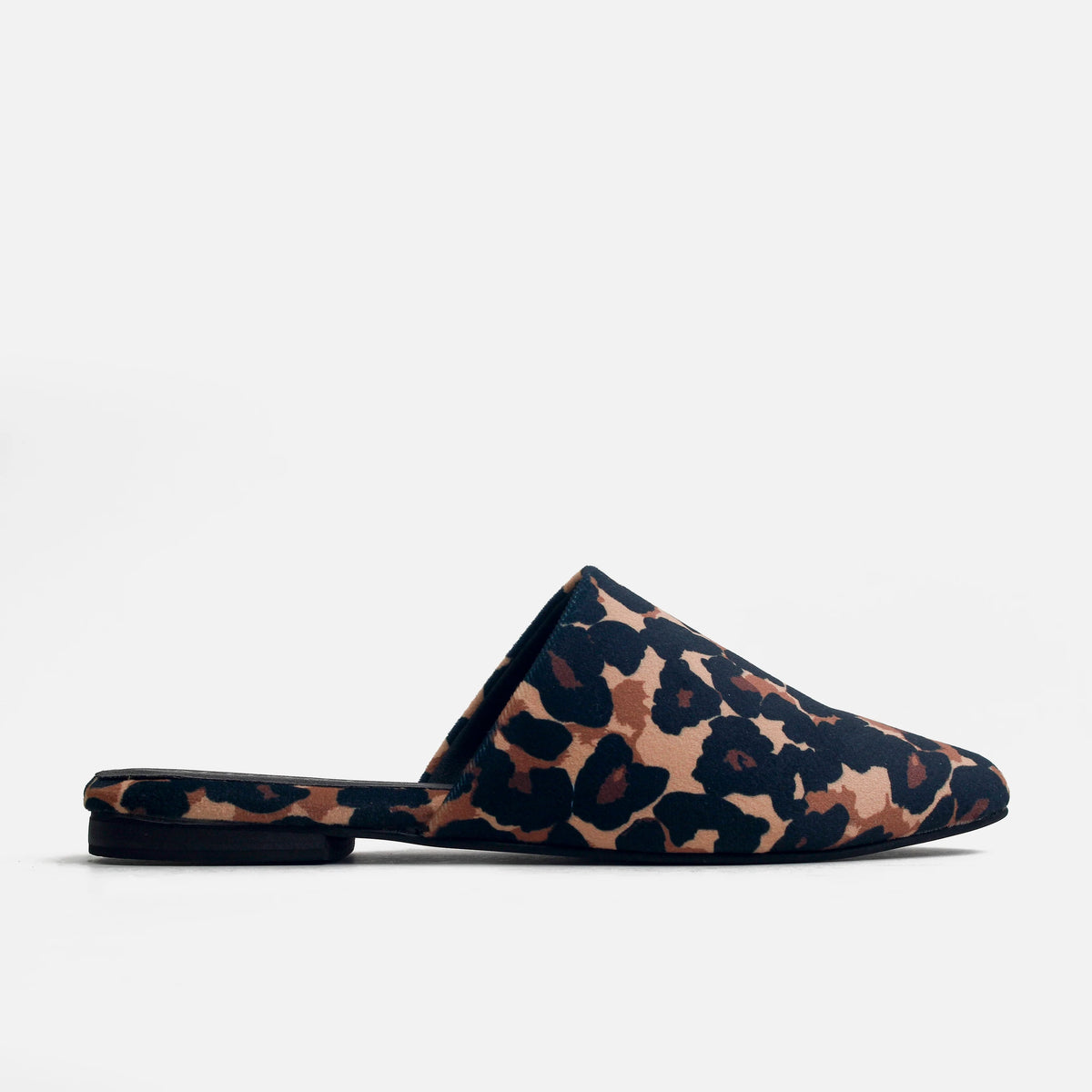 Zueco plano violet de sintético para mujer - Cafe