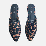 Zueco plano violet de sintético para mujer - Cafe