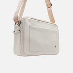 Bolso manos libres rubi de cuero para mujer - Hueso