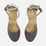 Sandalia plataforma ashira de sintético para mujer - Vino