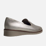 Mocasin sleeper maia de cuero para mujer - Oro