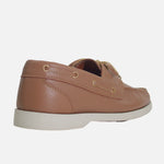 Mocasin plano amara de cuero para mujer - Miel