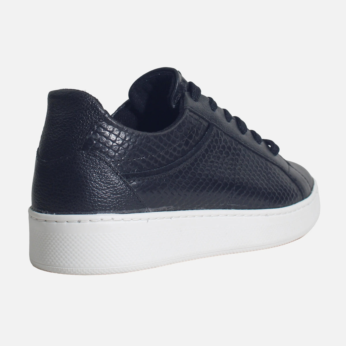 Tenis namibia de cuero para mujer - Negro