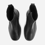 Botin flatform dakota de cuero para mujer - Negro