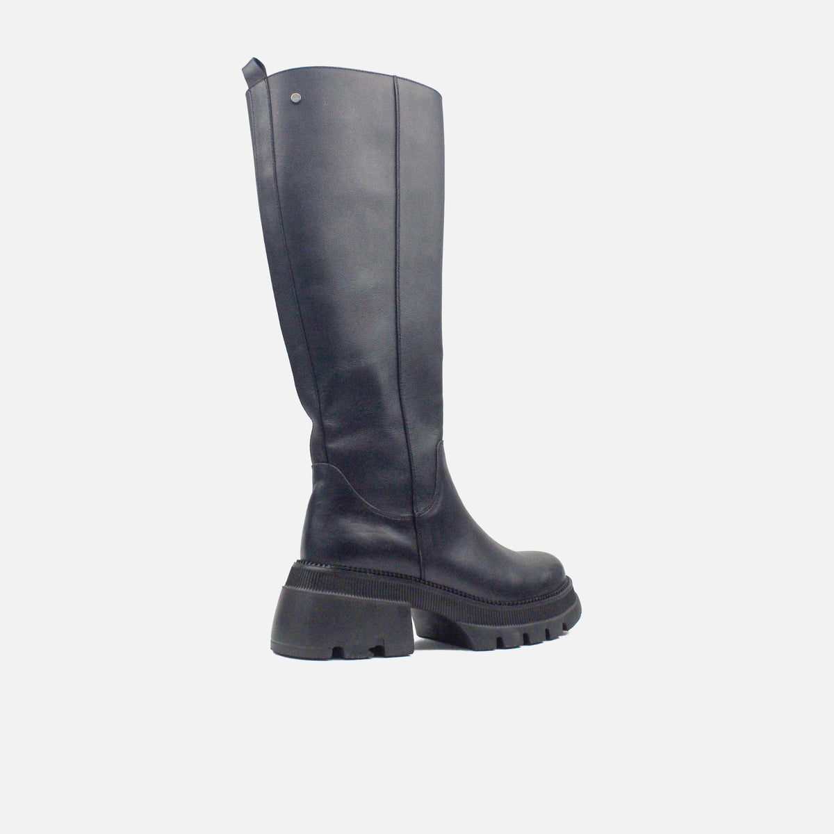 Bota tractorada aura de cuero para mujer - Negro