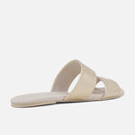 Sandalia plana carioca de sintético para mujer - Oro