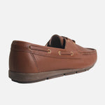 Mocasin plano clark de cuero para mujer - Miel