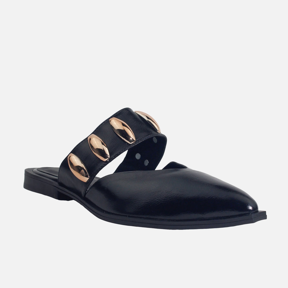 Baleta destalonada marea de sintético para mujer - Negro