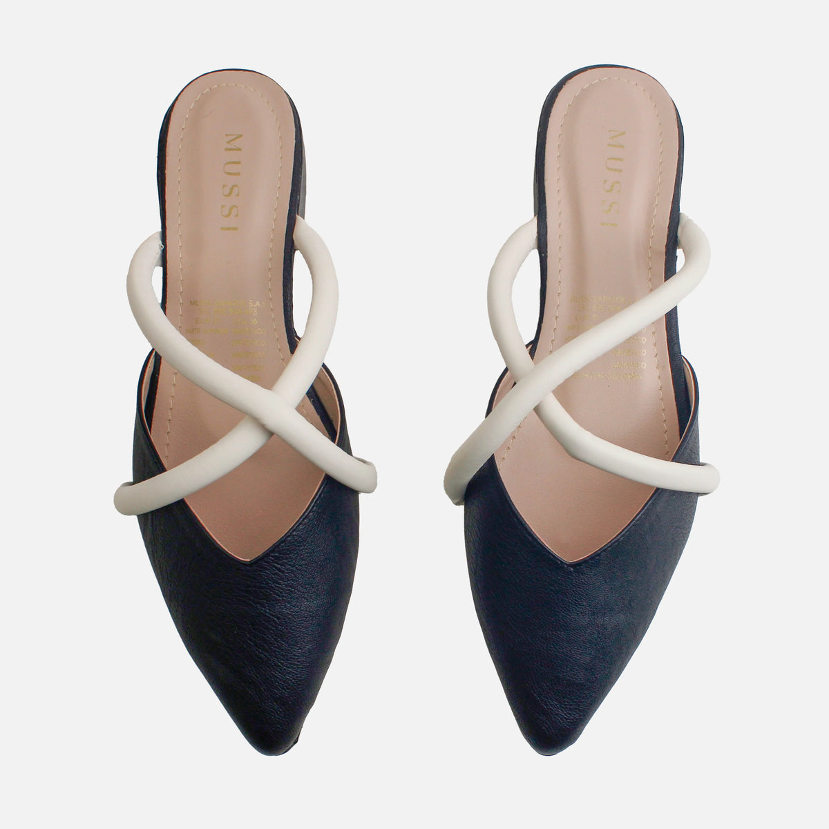 Baleta destalonada many de sintético para mujer - Negro