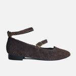 Baleta plana lavinia de sintético para mujer - Café