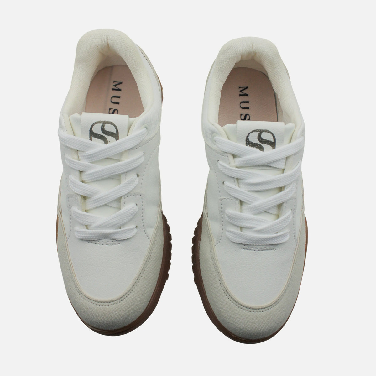 Tenis luned de sintético para mujer - Hueso