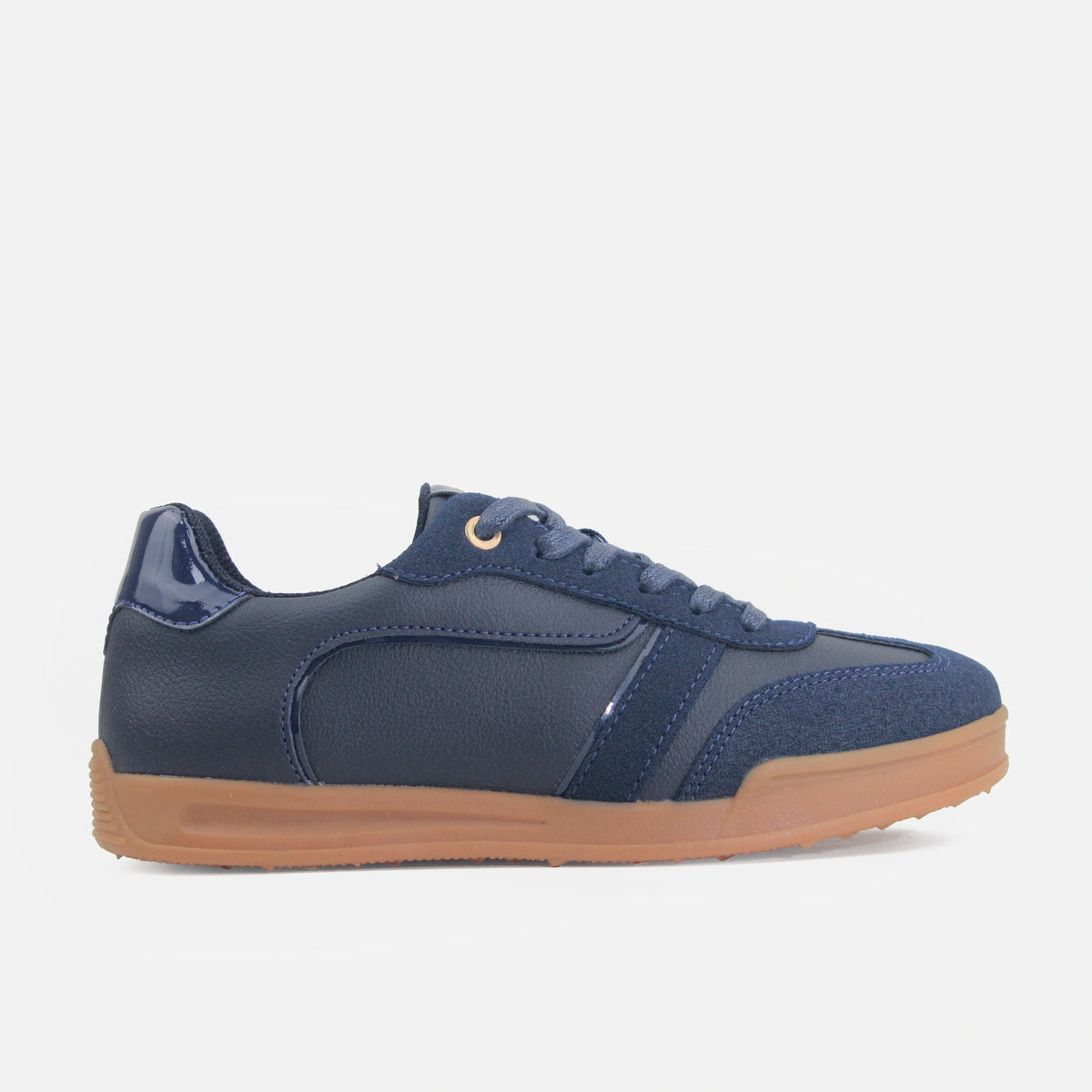 Tenis violeta de sintético para mujer - Azul