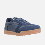 Tenis violeta de sintético para mujer - Azul