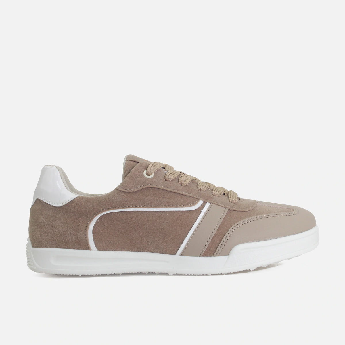 Tenis violeta de sintético para mujer - Taupe