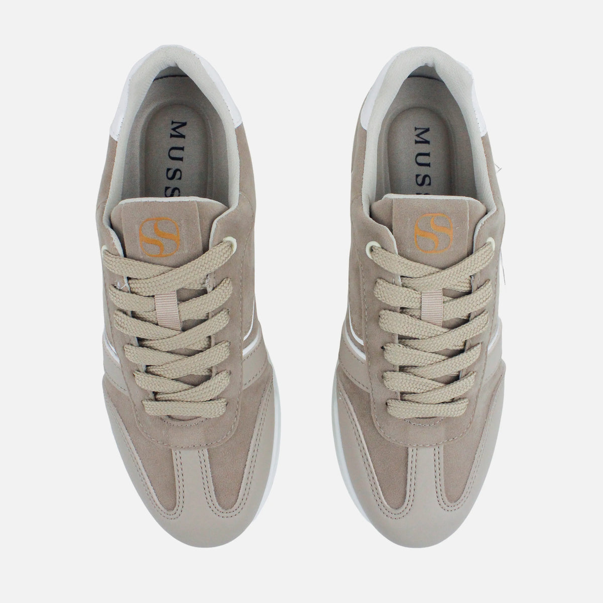 Tenis violeta de sintético para mujer - Taupe