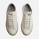 Tenis abigail de cuero para mujer - Hueso