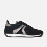 Tenis cloe de cuero para mujer - Negro