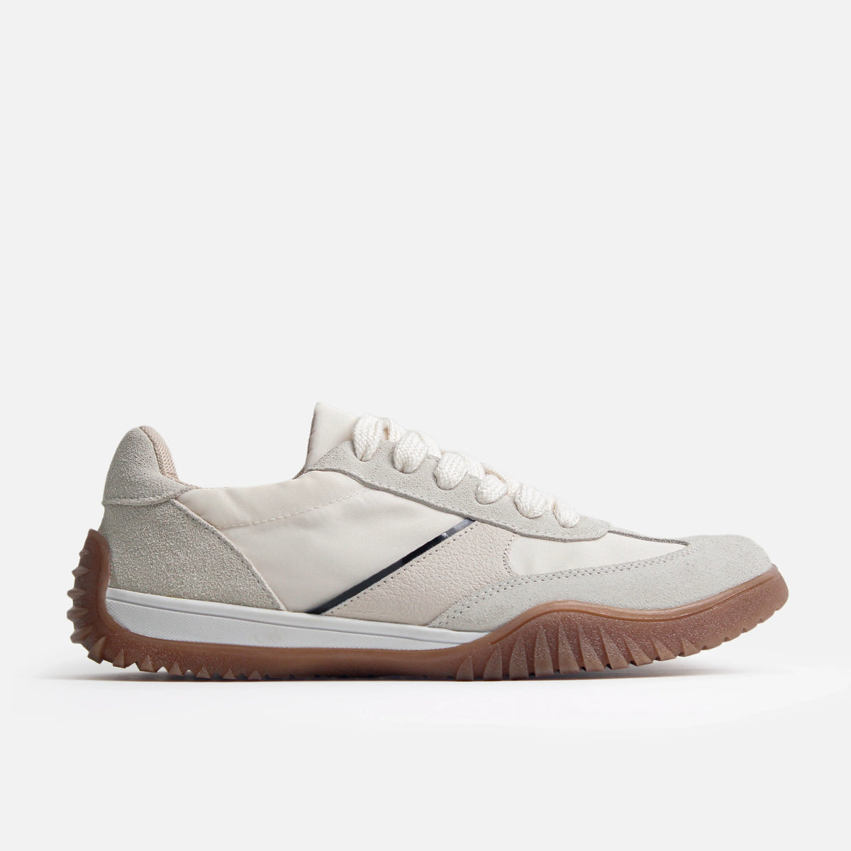 Tenis albalina de sintético para mujer - Hueso