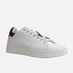 Tenis hares de cuero para mujer - Vino